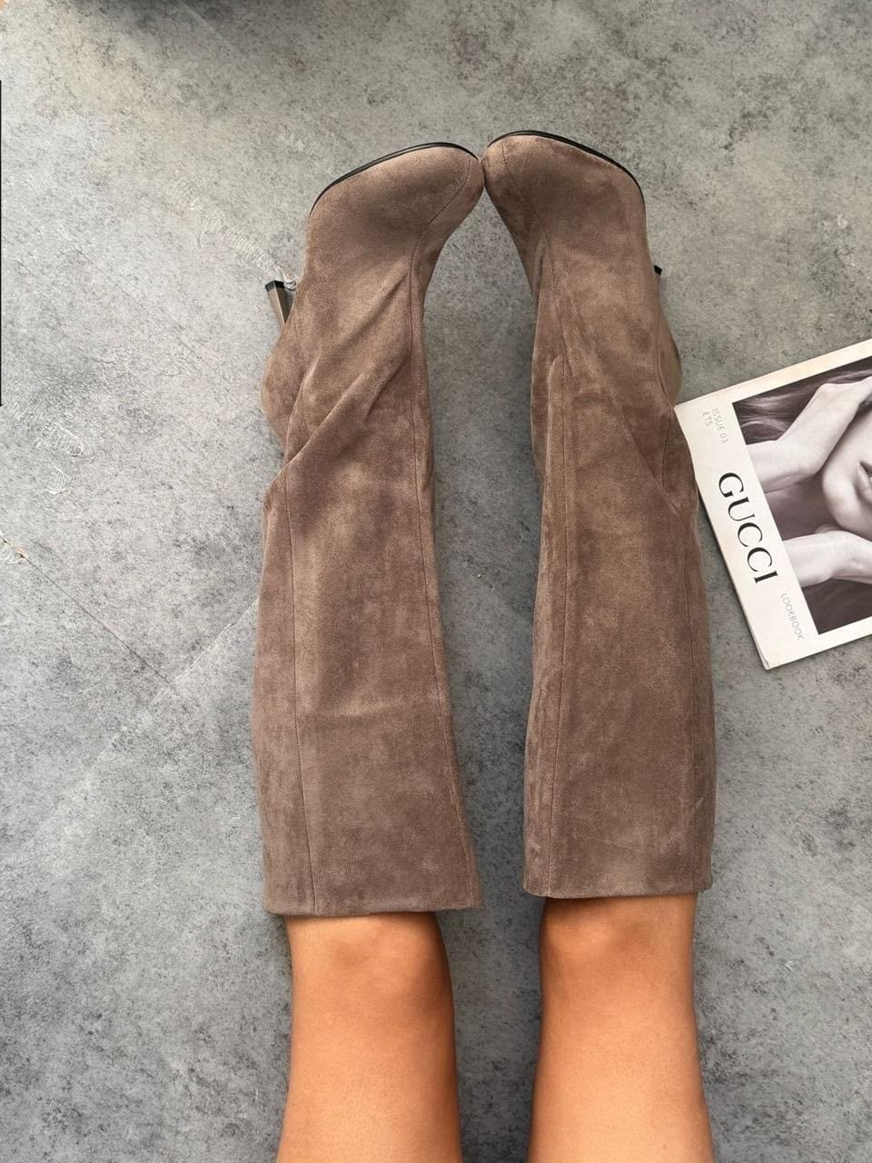 ,замшевые сапоги,женские сапоги,коричневые сапоги, женская