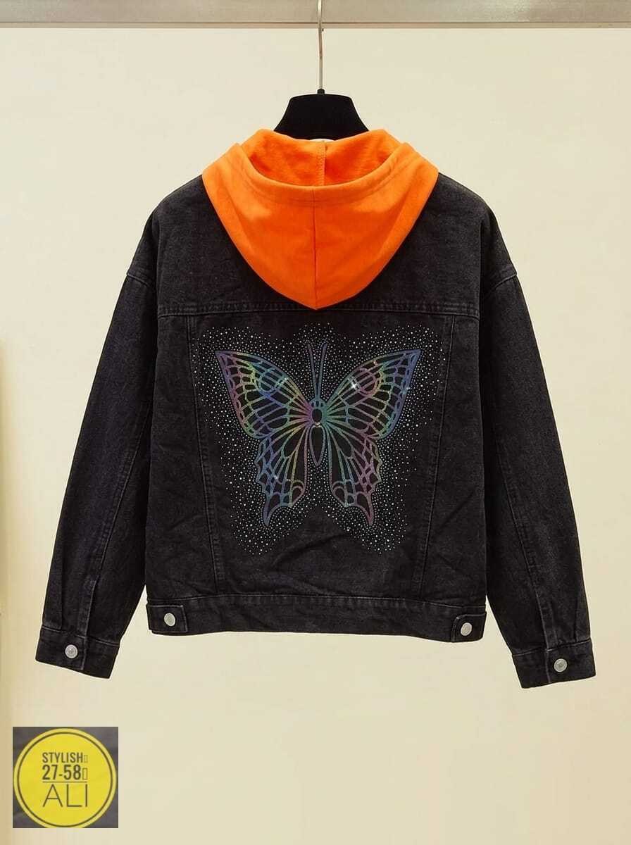 джинсовая куртка,женская джинсовая куртка с принтом,женская джинсовая куртка с капюшоном,джинсовая куртка с капюшоном,джинсовая куртка женская