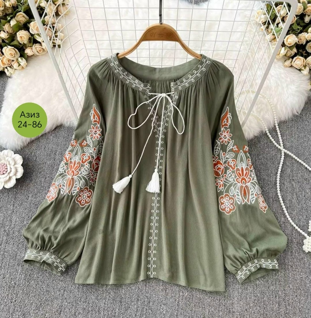 блузка в стиле бохо,женская блузка с вышивкой,модная вышивка на блузках,блузка с вышивкой,блузка стильная