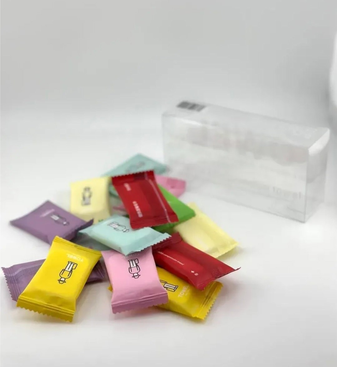 одноразовая мочалка,индивидуальная упаковка,одноразовое полотенце,одноразовая салфетка,упаковка цветных