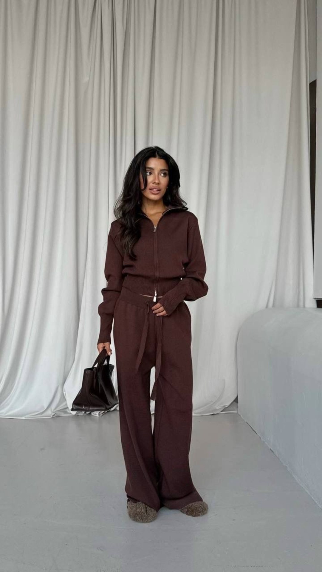 трикотажный костюм,костюм женский трикотажный,костюм теплый трикотажный вязаный с брюками stella polare,костюм женский,женский трикотажный спортивный костюм