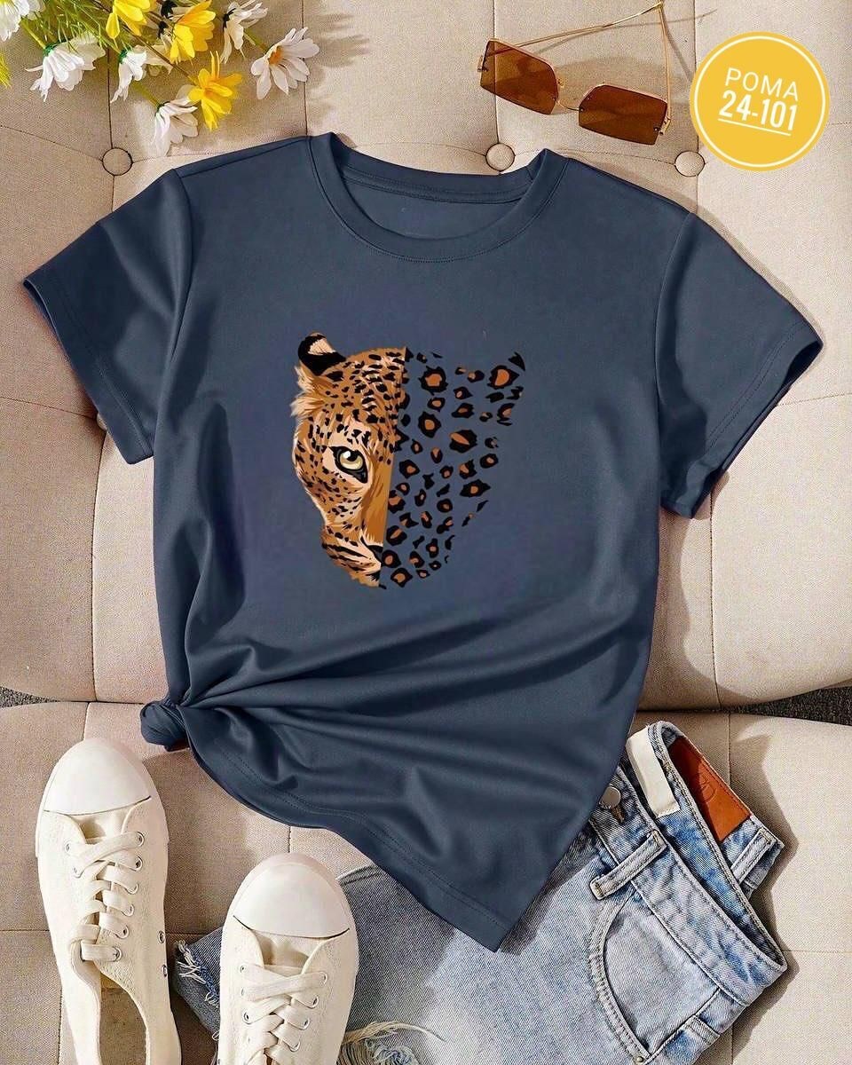 футболка белая с леопардовым принтом женская,футболка с леопардом,футболка с леопардовым принтом,женская футболка hirsionsan с леопардовым принтом,женская футболка с леопардовым принтом
