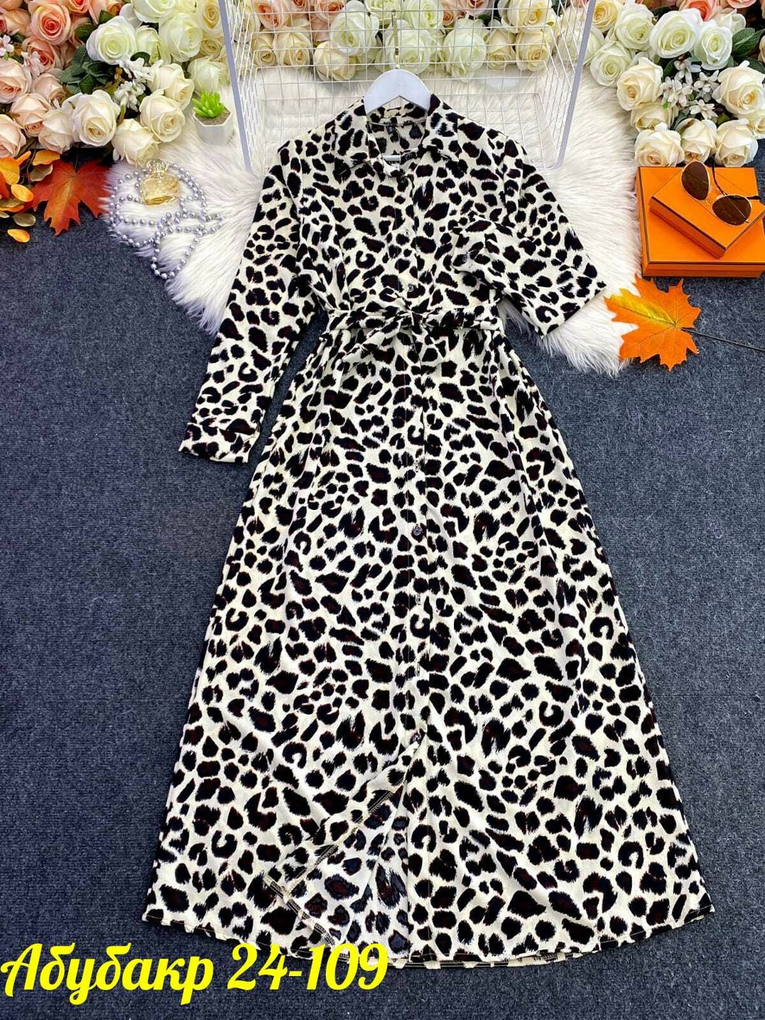 платье женское,,платье с леопардовым воротником,платье модное женское,платье
