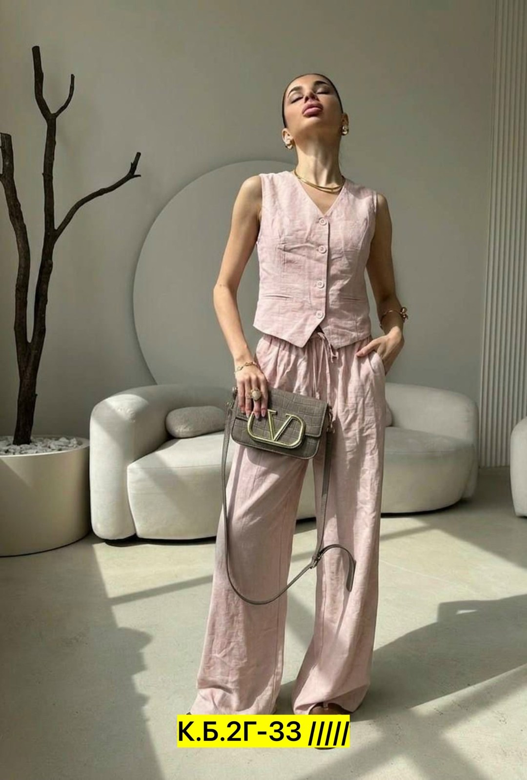 костюм двойка,брючный костюм,женские костюмы,костюм льняной брючный с жилетом much love,стильные костюмы