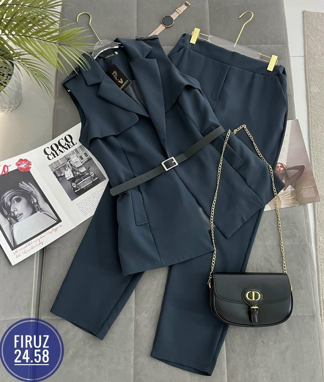 брючный костюм с жилетом женский,костюм брючный 1103 надин,женский костюм-двойка, осенне-весенний тонкий жилет и брюки в западном стиле,женский брючный костюм с жилетом 1103 надин,костюм брючный делов