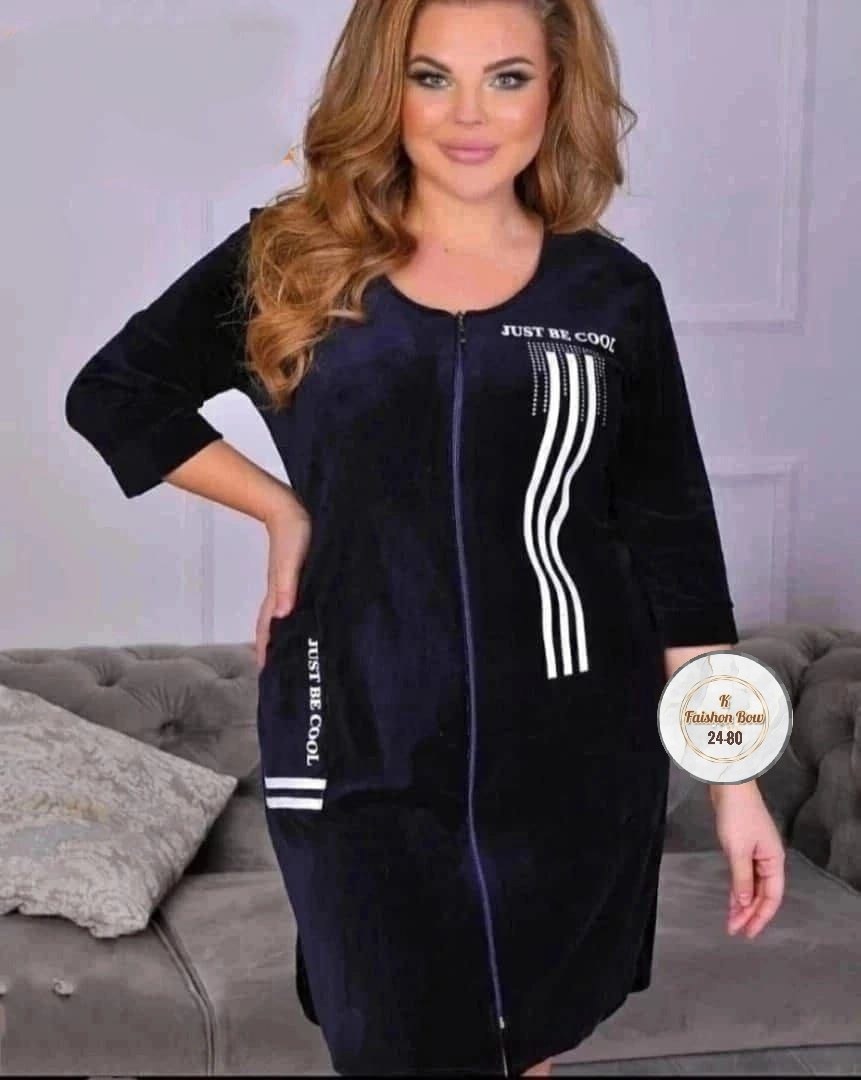 женский велюровый халат,велюровый халат,халат женский домашний велюровый на молнии,женские халаты,халат женский велюровый на молнии