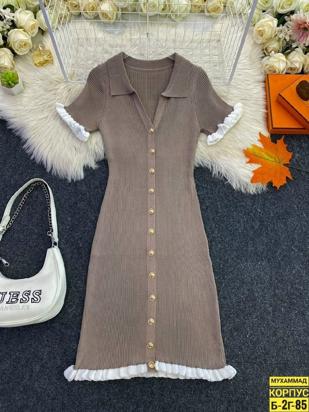 платья вязаная,женское платье,платье трикотажное,платье с воротником,платье трикотажное с воротником в стиле sandro