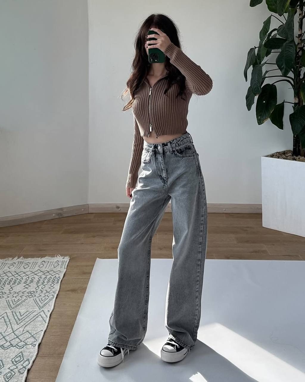 джинсы женские,серые джинсы широкие,джинсы,джинсы трубы женские,джинсы широкие