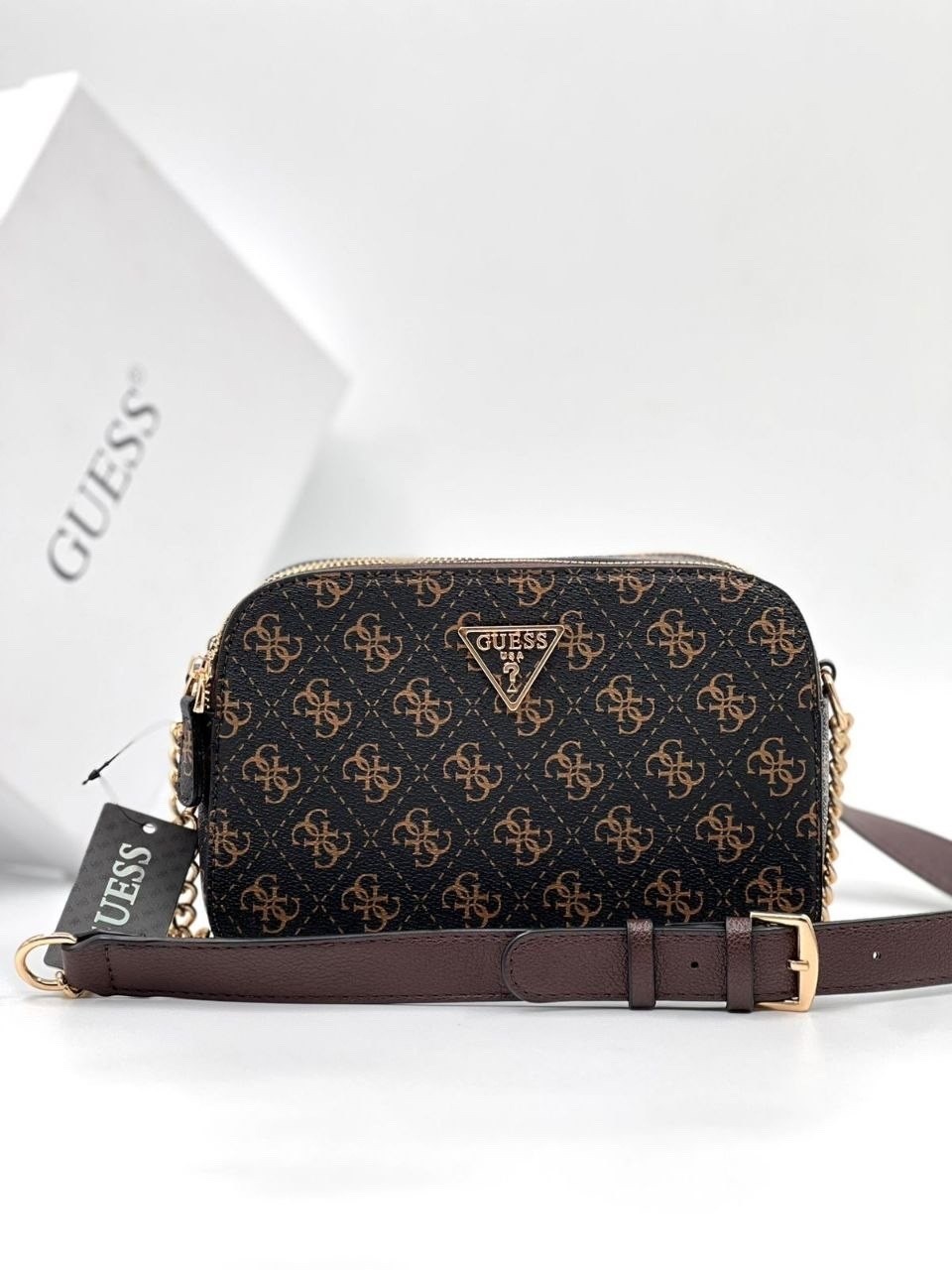 сумка белая guess,сумка кросс-боди женская guess hwzg7879140 белая,сумка через плечо guess,guess сумка на плечо,сумка guess