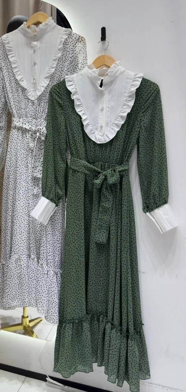 платье,платье с воротником винтажное eugenia shkalikova,стильное платье,платье женской,платье модное