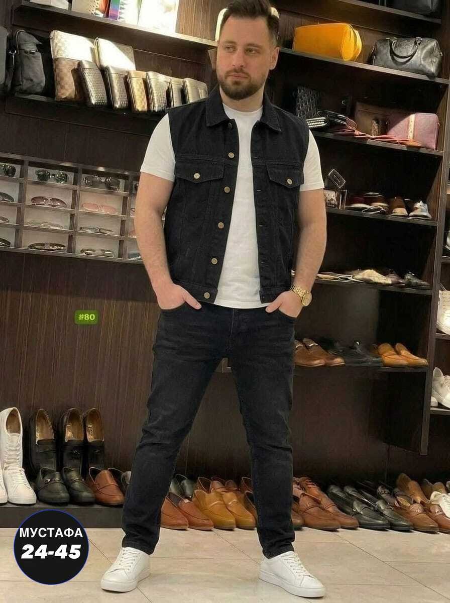 жилет джинсовый мужской,жилет джинсовый,джинсовая безрукавка мужская,джинсовая жилетка мужская,жилет мужской