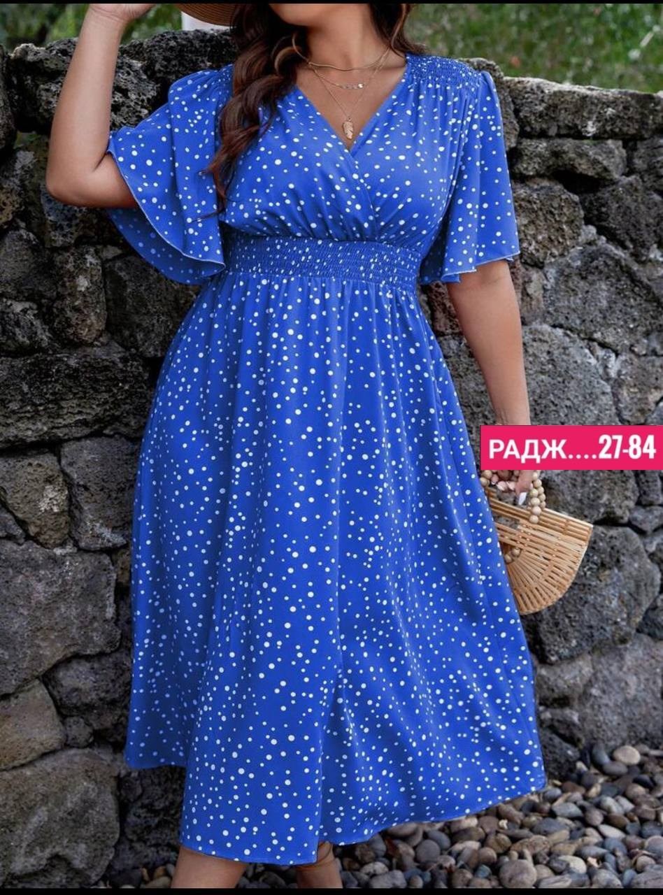 летнее женское платье,женские платья больших размеров,платье женской,женственное платье в горошек,платья в горошек