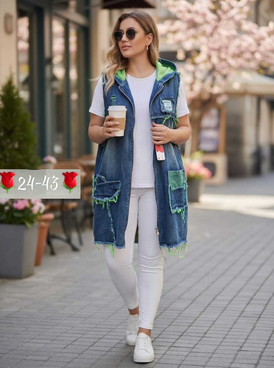 жилет джинсовый женский с карманами,жилет джинсовый женский,джинсовый жилет,жилетка джинсовая длинная,джинсовая жилетка больших размеров