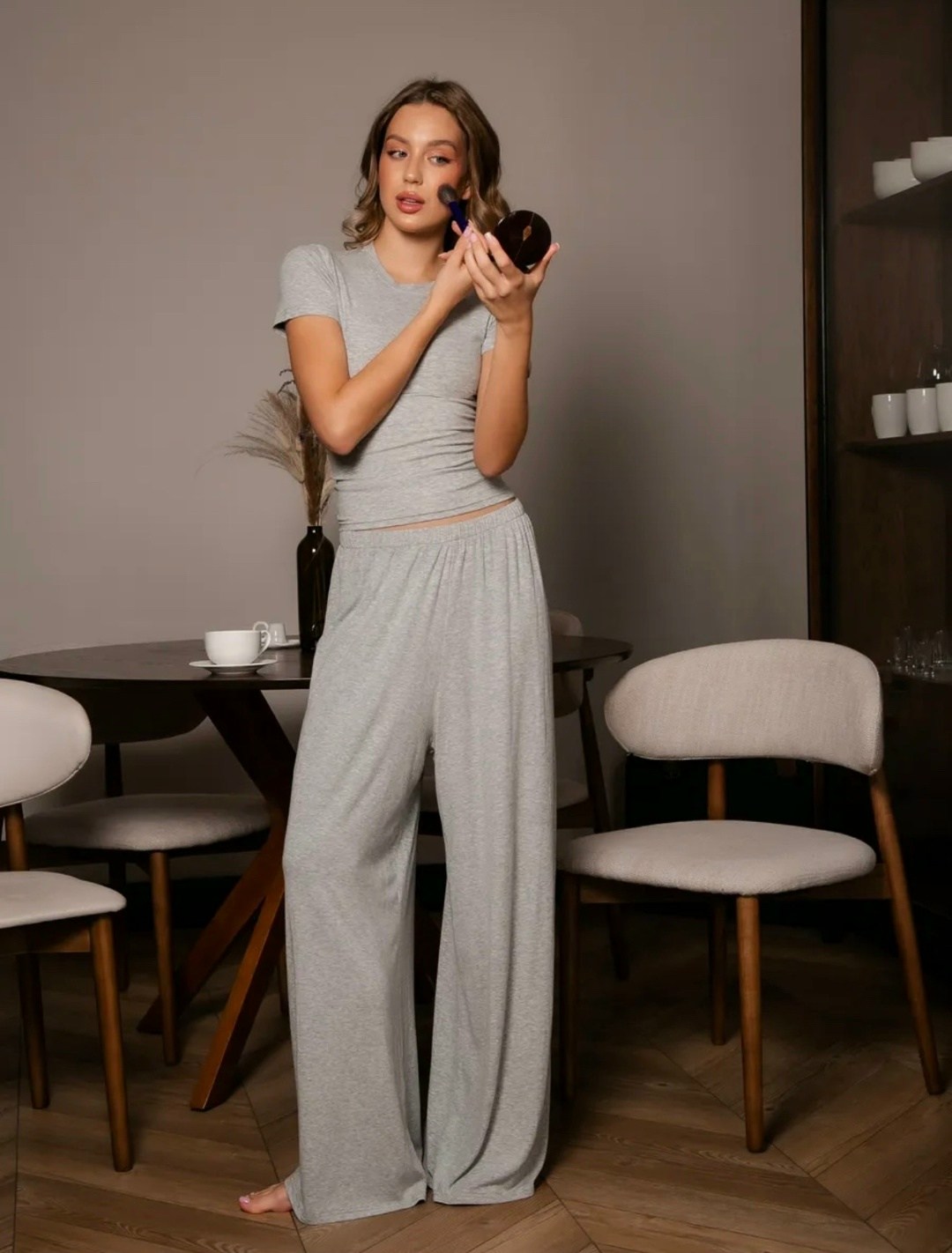 пижама женская,брюки комплект,домашний комплект женский,спортивные брюки палаццо,пижама со штанами