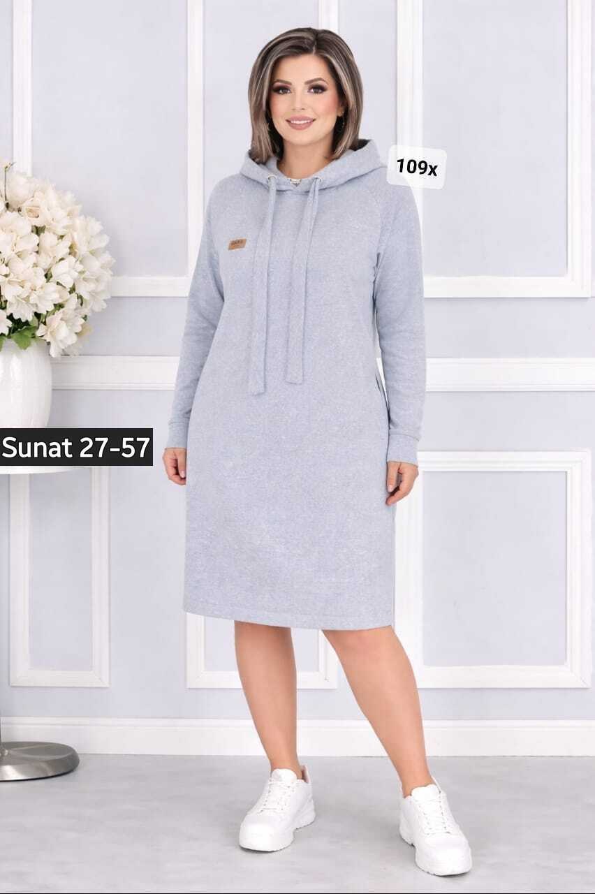 платье с капюшоном,теплое платье худи,платье на флисе,теплое платье,трикотажное платье