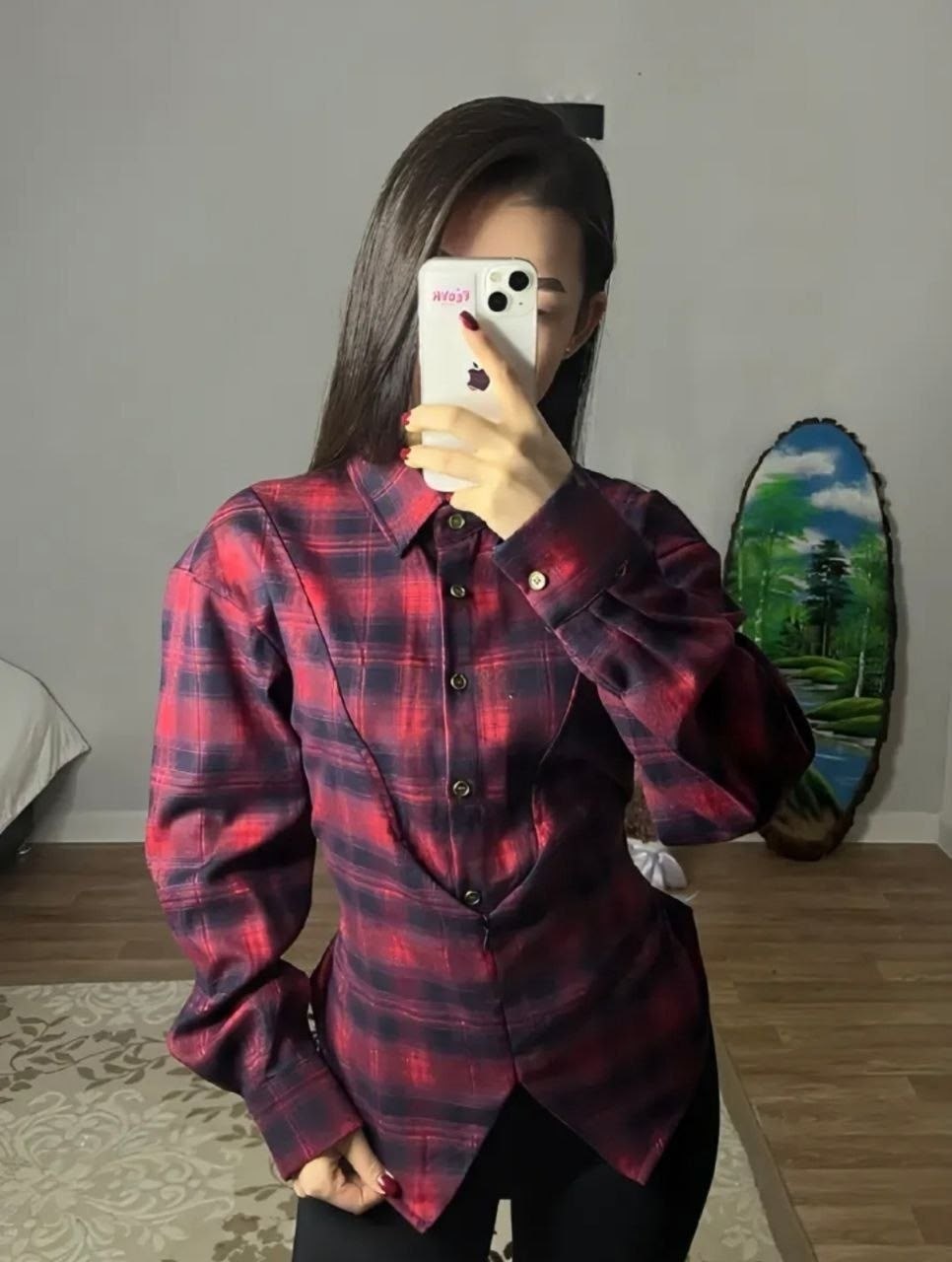 рубашка в клетку оверсайз со стразами perferita,женская рубашка в клетку,рубашка женская оверсайз в клетку,черная рубашка в клетку женская,рубашка в клетку