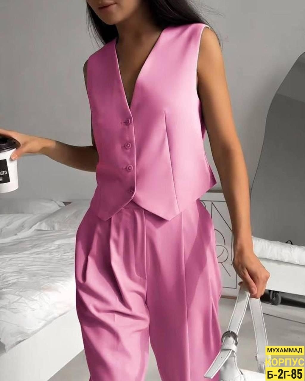 женский костюм с брюками и жилеткой,брючный костюм 48-60,брючный костюм жилет и брюки,женские костюмы,костюм с жилетом брючный женский