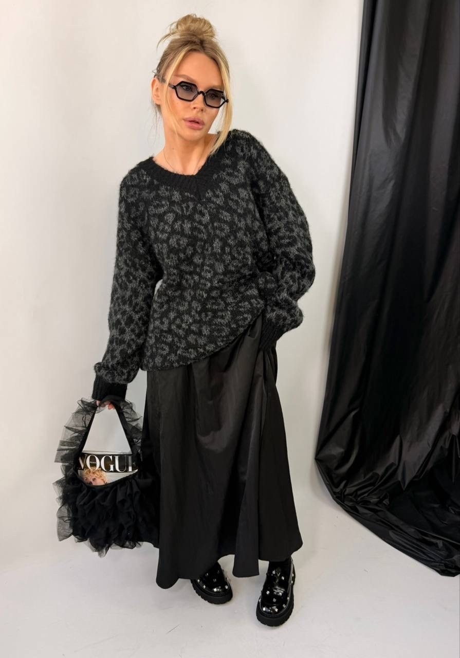 джемпер оверсайз,юбка стильная,джемпер,ажурная юбка