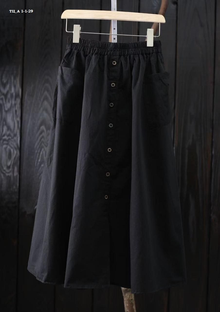 юбка средней длины,юбка летняя,женская юбка с карманами,юбка с карманами,юбка из хлопка