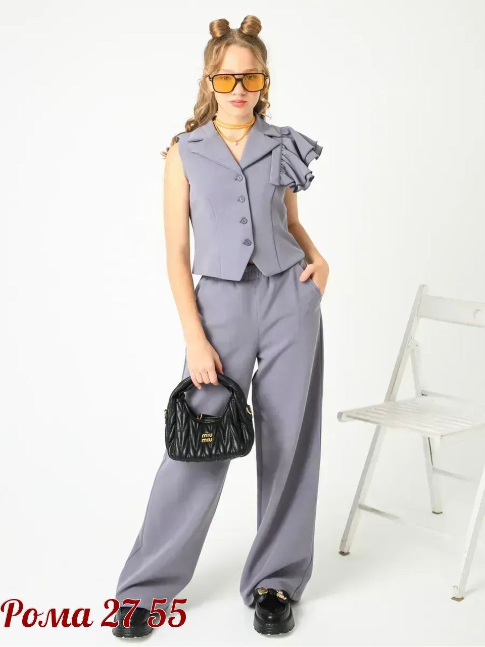 костюм брючный,брючный костюм женский,серый брючный костюм,костюм брючный с жилетом,женский костюм