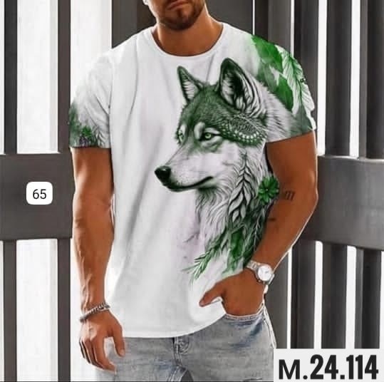 футболки мужские,мужская футболка с принтом волка,футболка с рисунком волка,футболка мужская повседневная с 3d-принтом и рисунком волка,мужские футболки с изображением волка