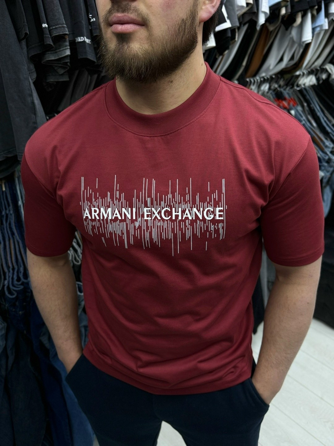 футболка armani exchange,футболки мужские,футболки мужские белые,футболка для мужчин хлопок,футболка мужская armani exchange