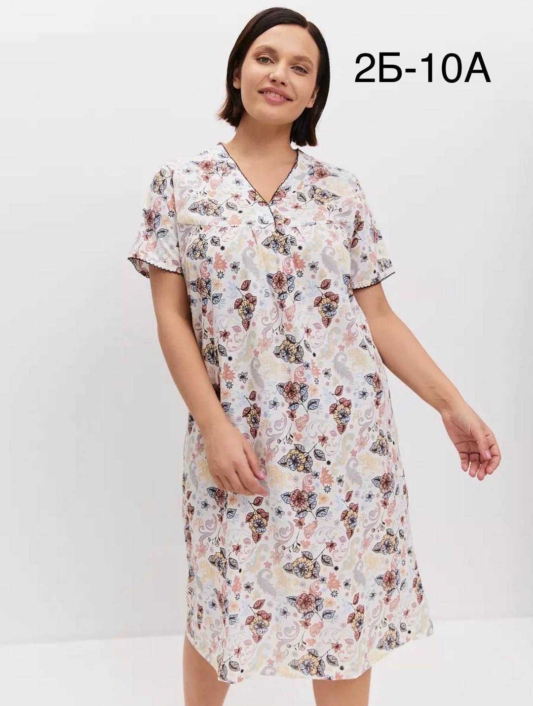 ночная сорочка трикотажная хлопок mironia,ночная сорочка mironia,ночная сорочка трикотажная хлопок,женская ночная сорочка,ночная сорочка