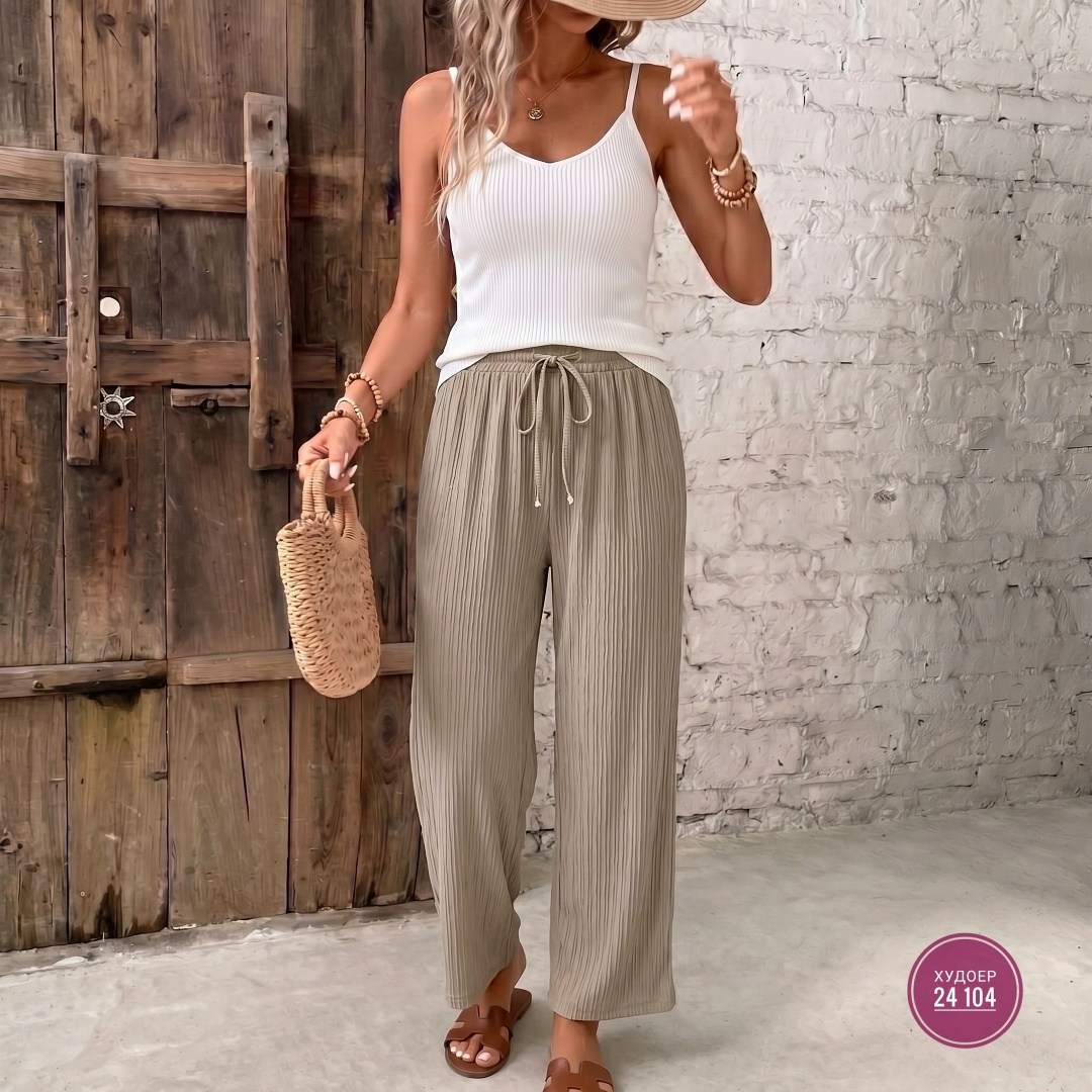 повседневные брюки,брюки свободные,летние брюки,женские брюки,брюки с завязками