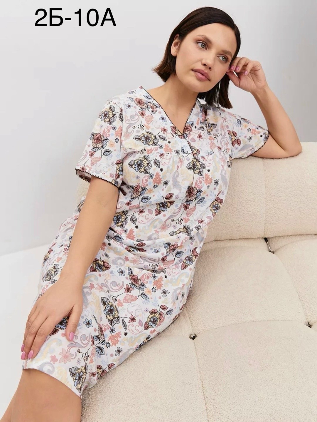 ночная сорочка трикотажная хлопок mironia,ночная сорочка mironia,ночная сорочка трикотажная хлопок,женская ночная сорочка,ночная сорочка