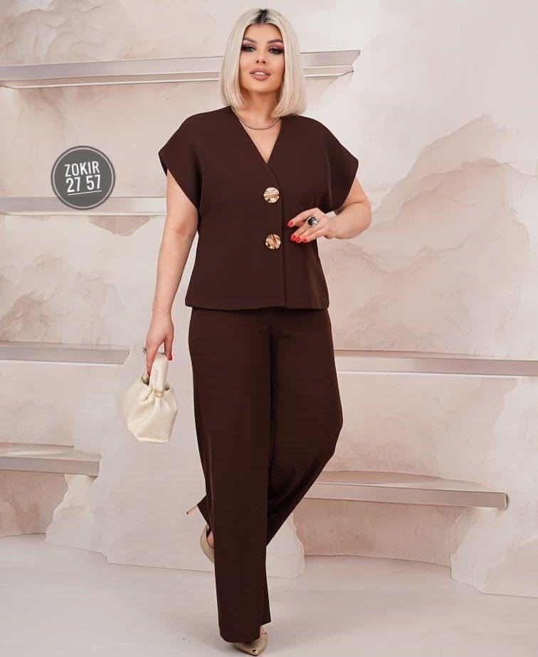 брючный костюм женский больших размеров final style,брючный костюм,женский брючный костюм классический двойка,брючный костюм женский,брючный костюм женский be trendy