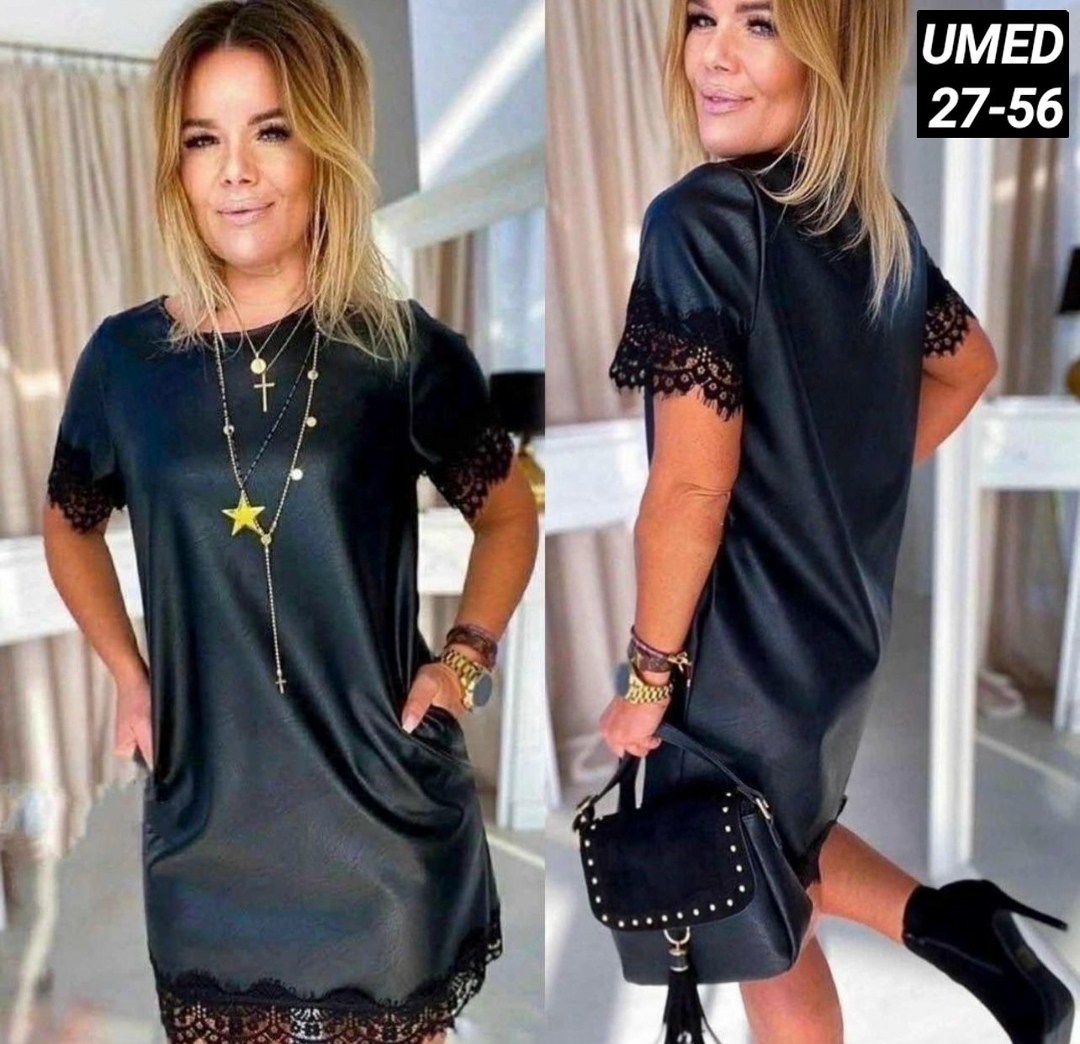 платье из экокожи для полных женщин,женское платье с кружевом,платье женской,платье миди из экокожи,платье туника