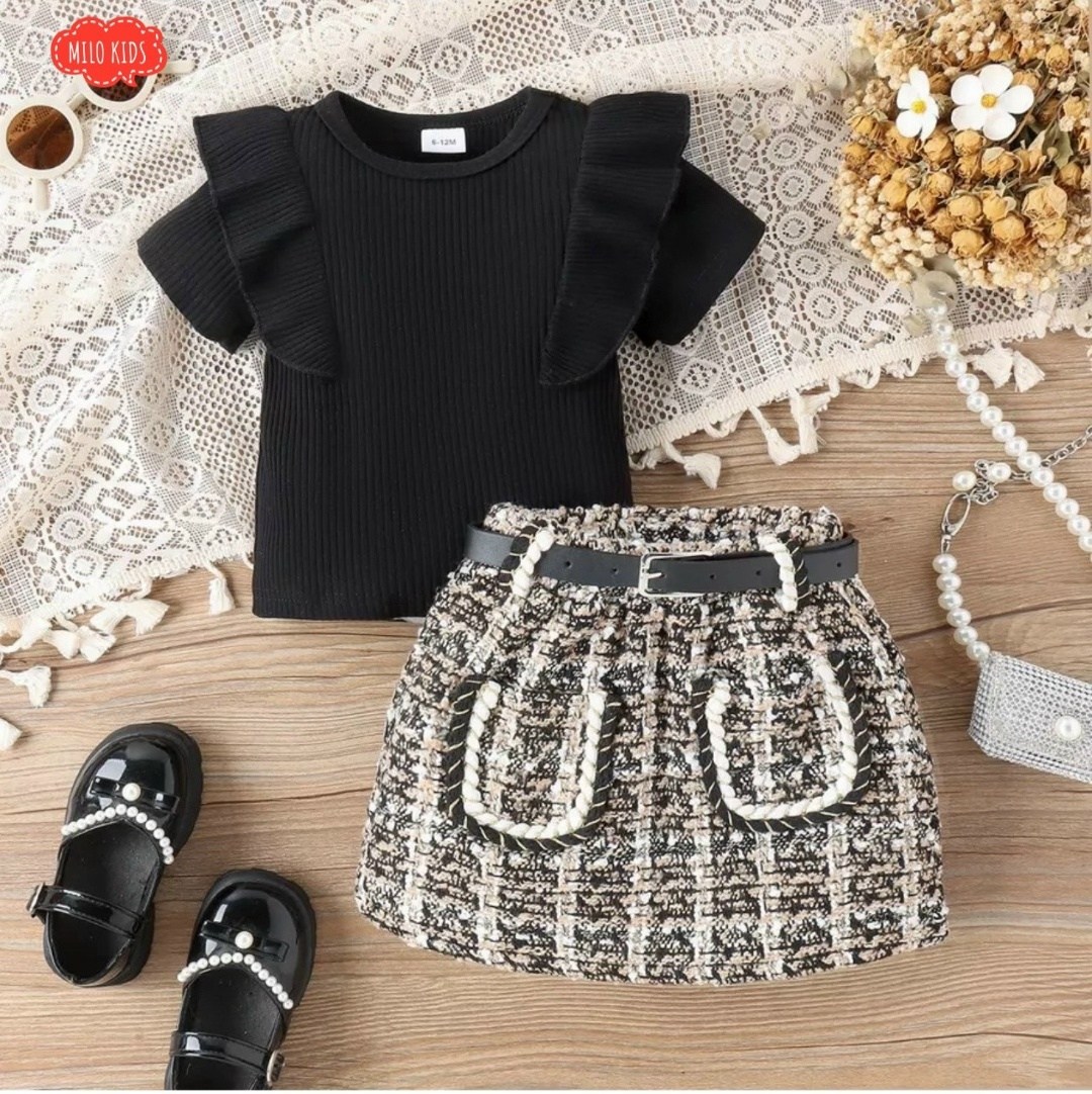 комплект одежды для девочек,костюм с юбкой для девочки,костюм с юбкой,комплект одежды для маленьких девочек,кофта и юбка