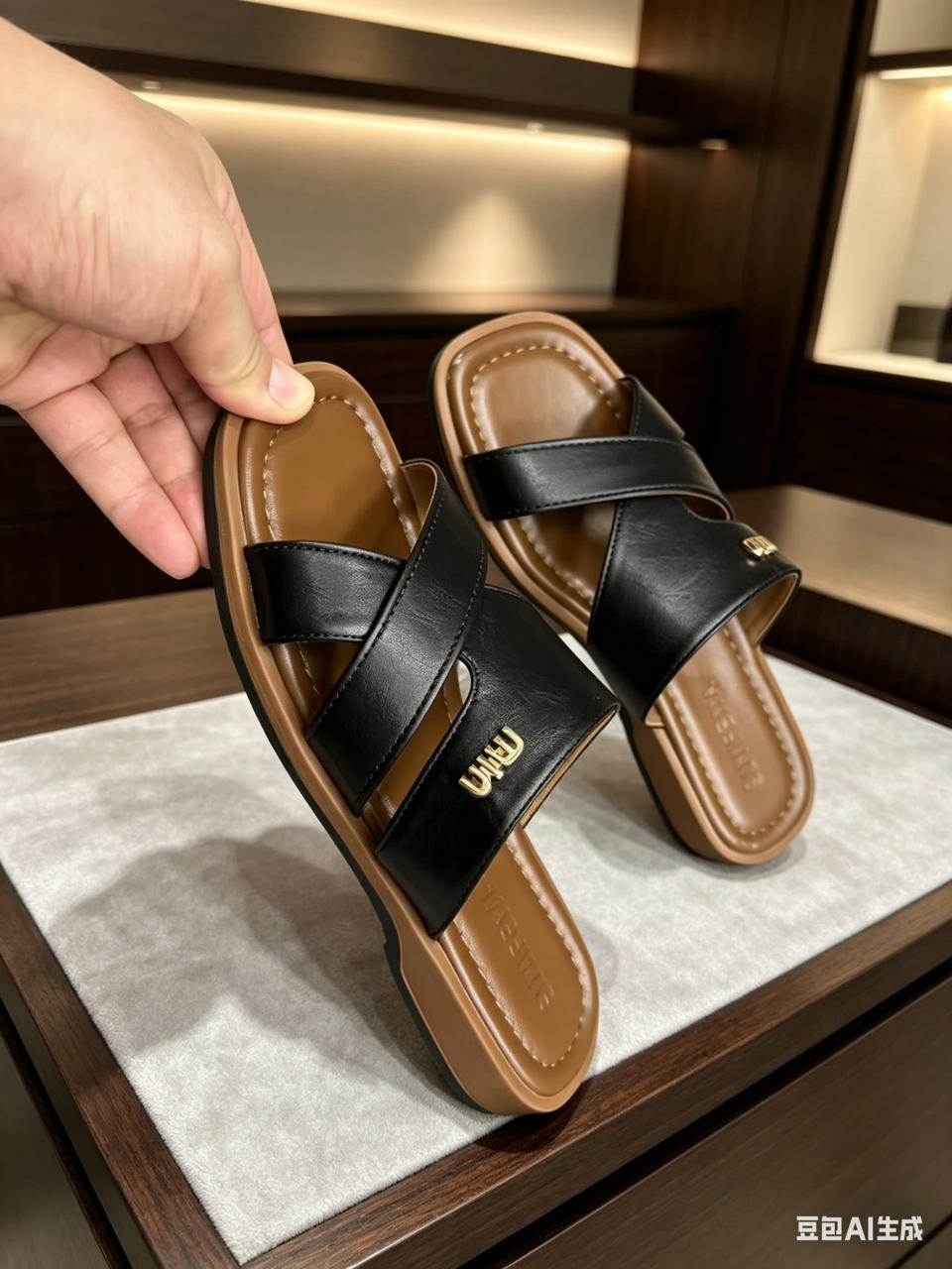 шлепки фенди,,тапочки фенди,кожаные шлепанцы,женские шлепанцы