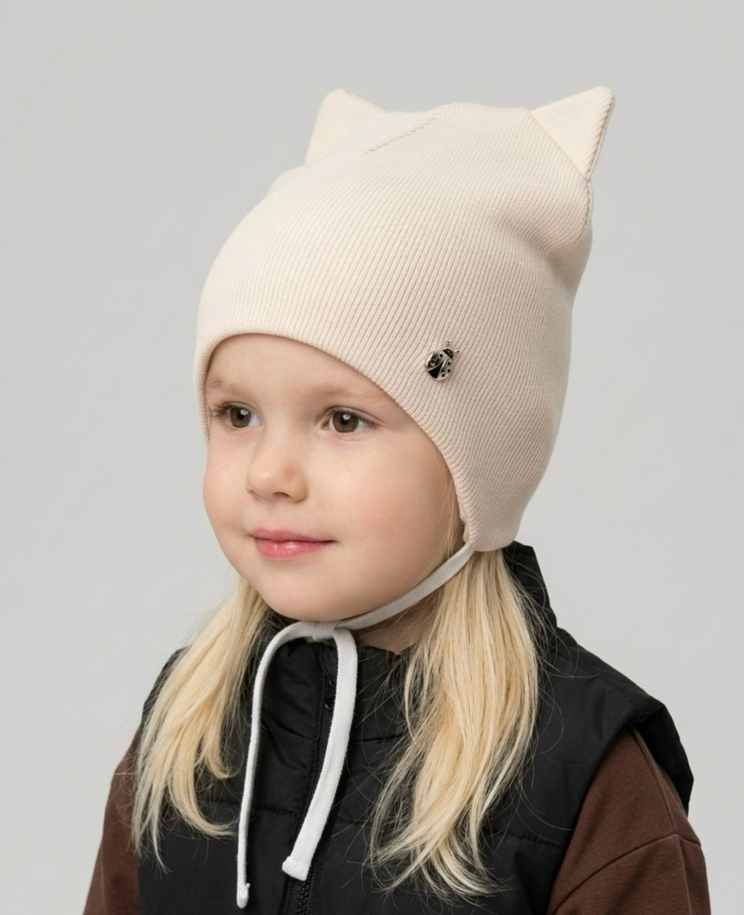 шапка для девочек,детская шапка,детская шапочка,шапка для девочки с завязками,шапка детская демисезонная
