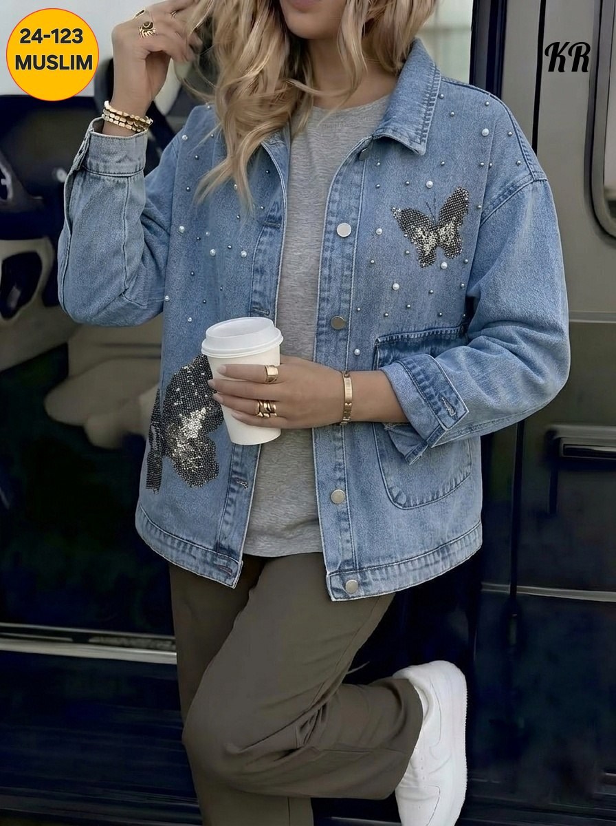 джинсовая куртка,женская джинсовая куртка,женская джинсовая куртка с большими карманами,джинсовая куртка со стразами,женская джинсовая куртка джинсовка