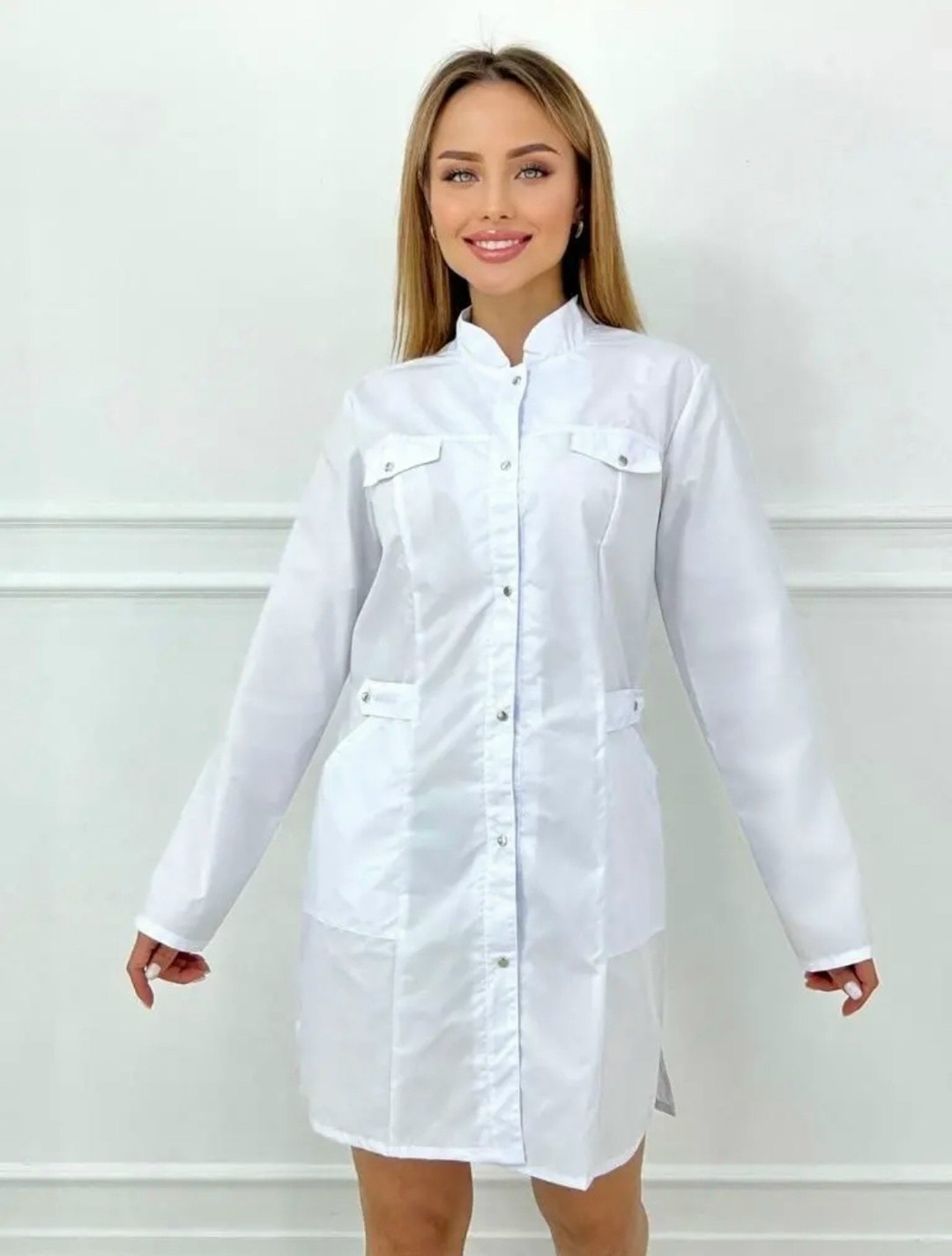 халат женский медицинский,халат женский медицинский ,медицинские халаты,халат медицинский белый медицинская одежда профмед,халат медицинский элит