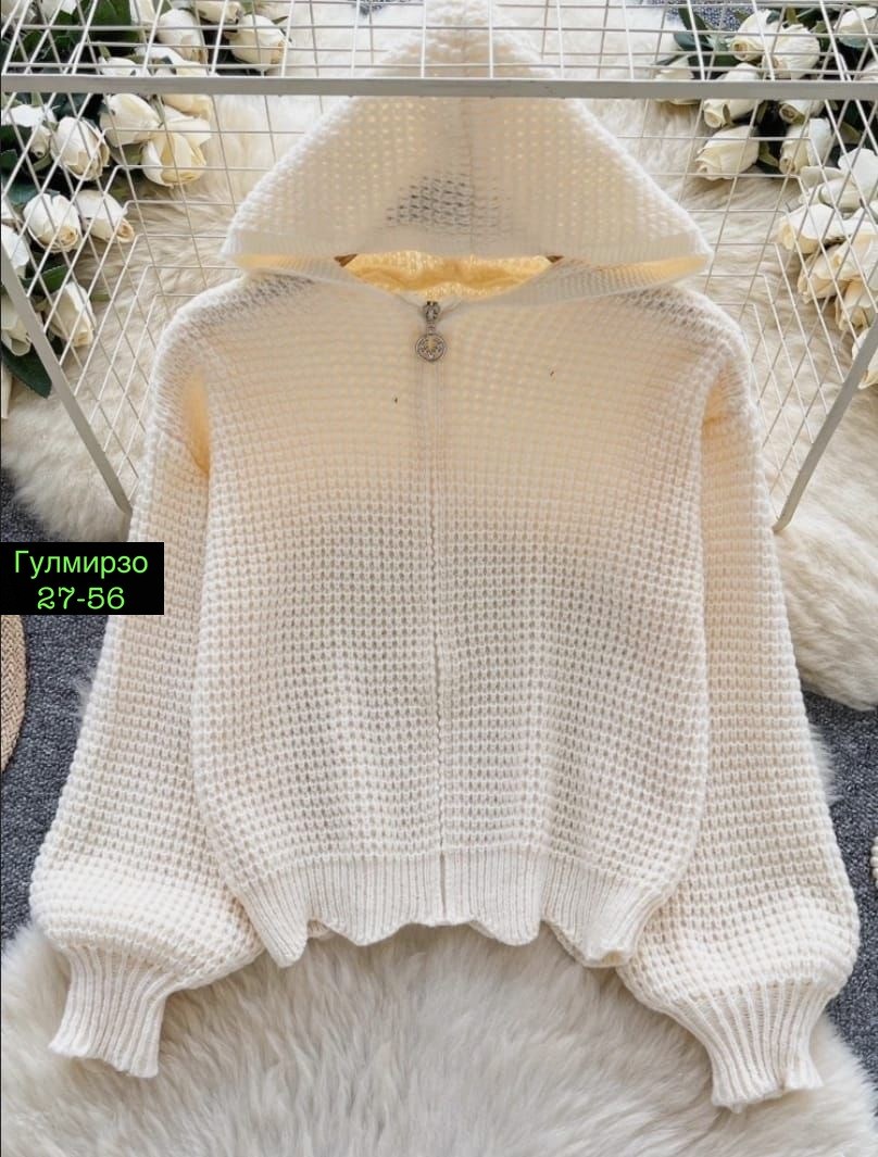 свитера с капюшоном,модные свитера,вязаная кофта,вязаные свитера,кофта - кардиган кашемировый с капюшоном на молнии