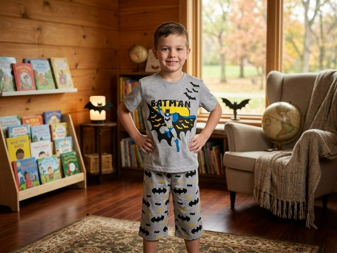 пижама детская для мальчиков,пижама для мальчика,пижама с бэтменом для мальчика,пижама для мальчика со штанами,пижама бэтмен для мальчика