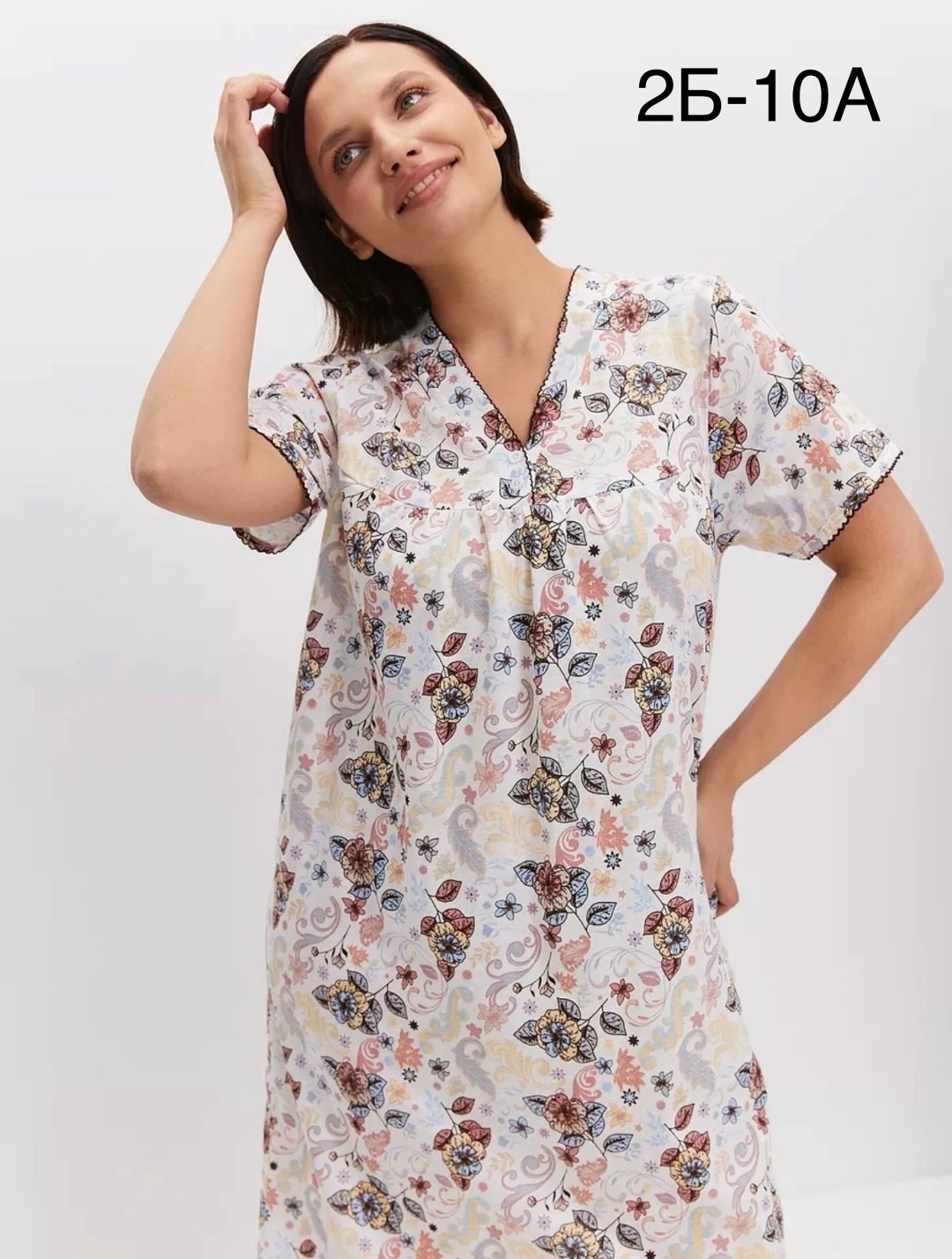 ночная сорочка трикотажная хлопок mironia,ночная сорочка mironia,ночная сорочка трикотажная хлопок,женская ночная сорочка,ночная сорочка