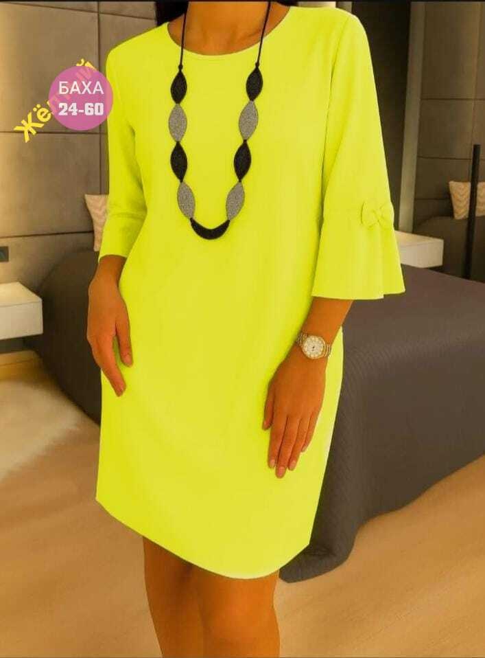 платье,женское платье,прямое платье,платье модное,платье жёлтое