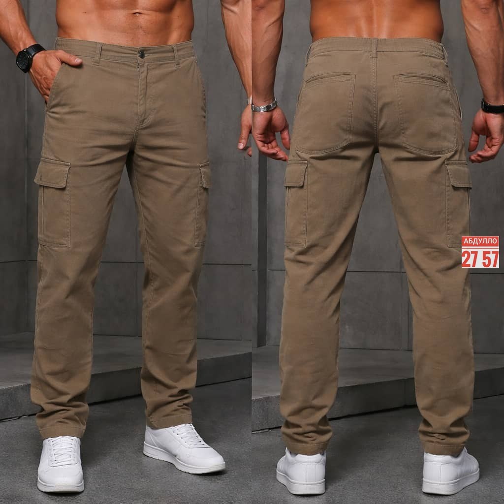 мужские брюки карго хб,мужские брюки карго,брюки с карманами карго,хлопковые брюки карго мужские,брюки мужские