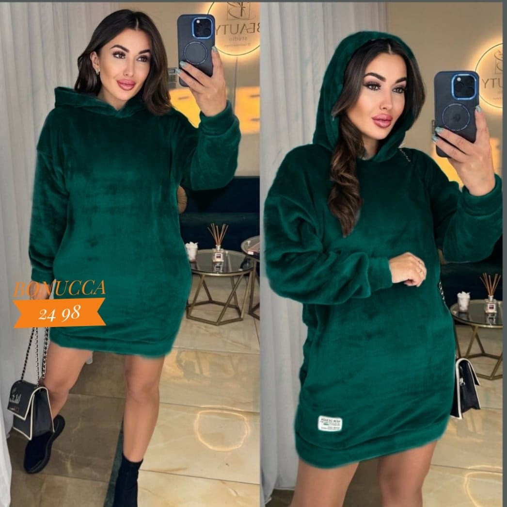 платье с капюшоном теплое,туника женская с капюшоном,платье с капюшоном,платье худи теплое,платье туника теплая