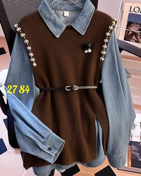 жилет с рубашкой,вязаные жилеты,трикотажный жилет,женская жилетка,женская кофта