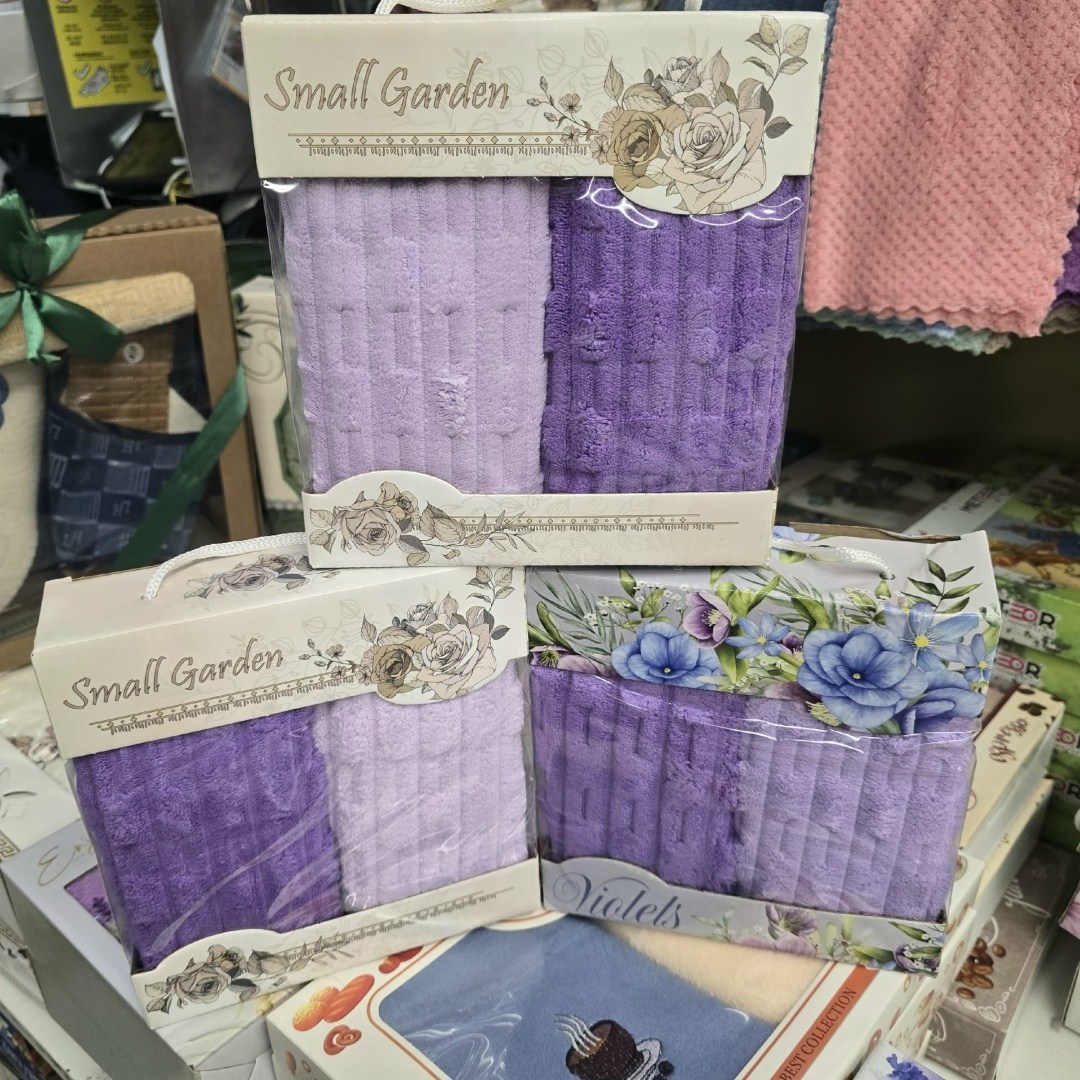 полотенца кухонное лаванда,набор кухонных полотенец подарочные,набор полотенец,кухонные полотенец микрофибра подарочный набор,набор полотенец кухонное