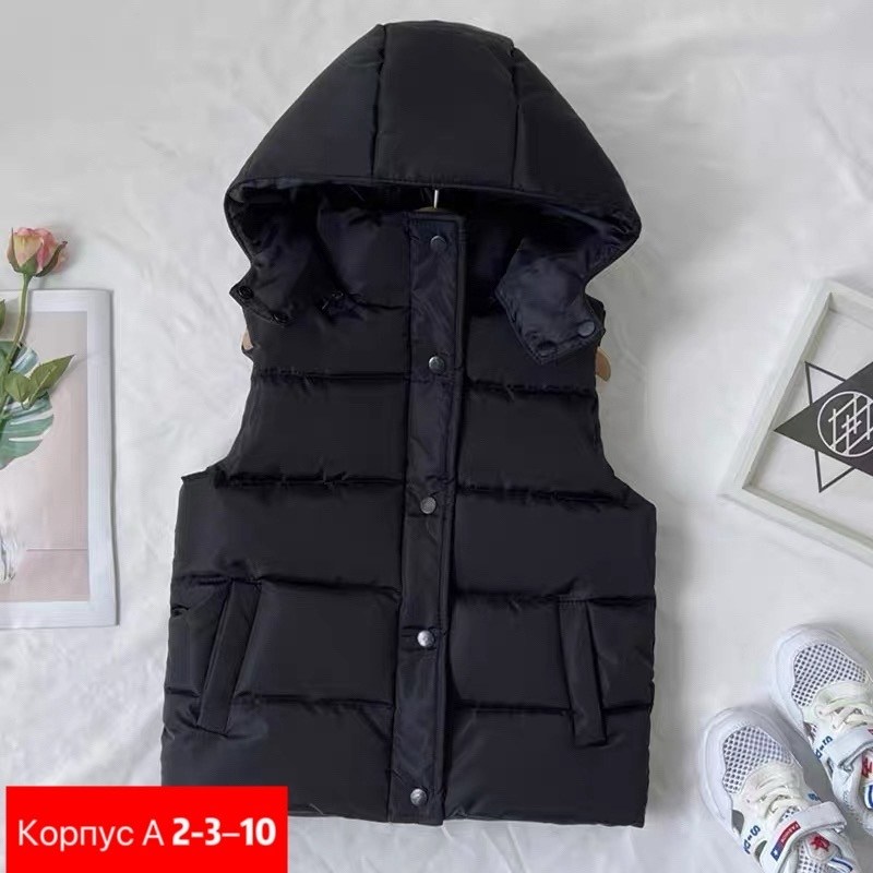 жилет с капюшоном,жилетка для девочки,жилет детский,теплый жилет,жилетка теплая