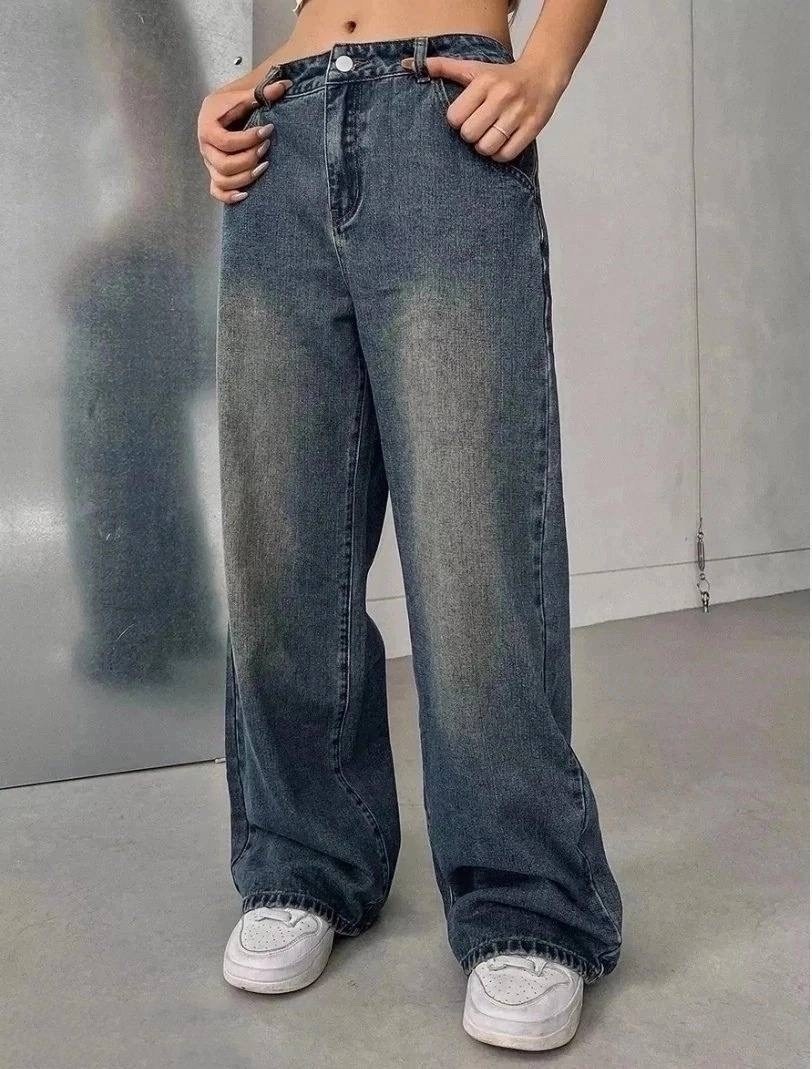 широкие джинсы,джинсы повседневные,прямые джинсы mari с завышенной талией ag jeans синий,женские джинсы,джинсы женские широкие