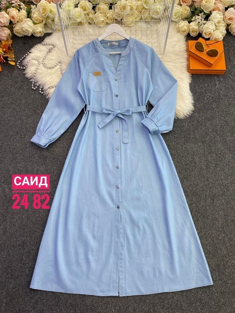 джинсовое платье,платья,джинсовое платье женское,джинсовое платье миди,платье рубашка джинсовое длинное офисное макси в пол aisha collection