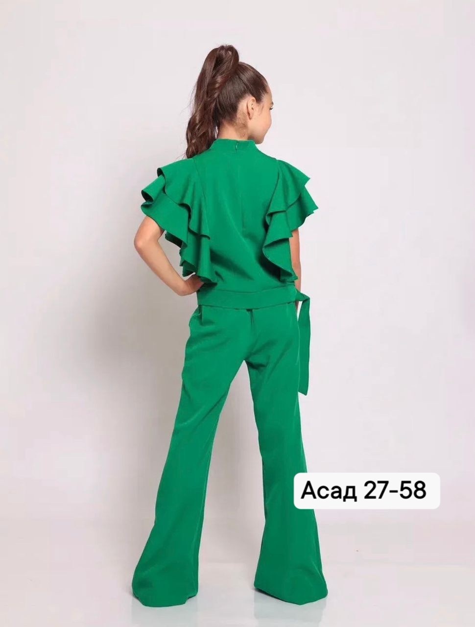 костюм брючный нарядный с воланами для подростка lemada brand,костюм брючный для девочки 128-134,костюм брючный для девочек,костюм брючный нарядный,костюм брючный