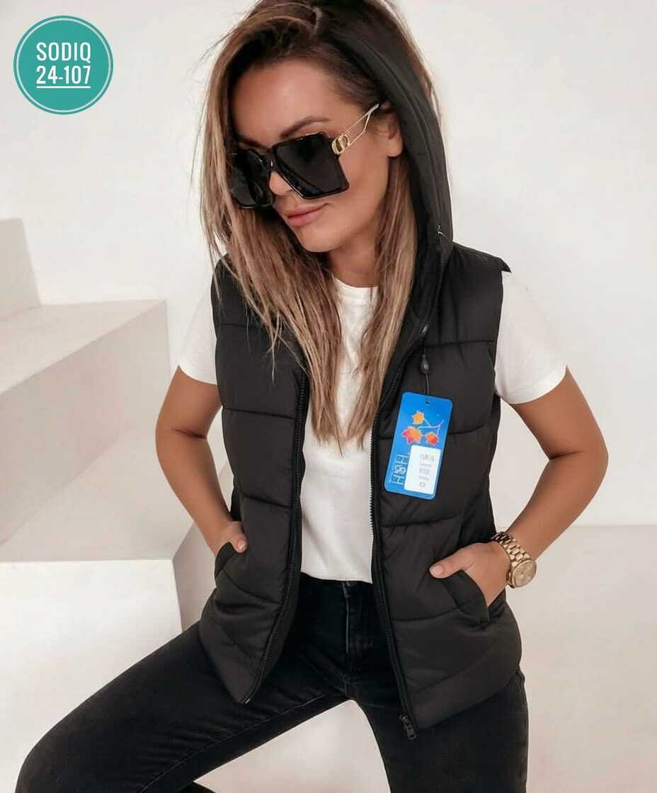 жилетка женская,женский жилет,жилетка,жилетка на синтепоне,жилет утепленная