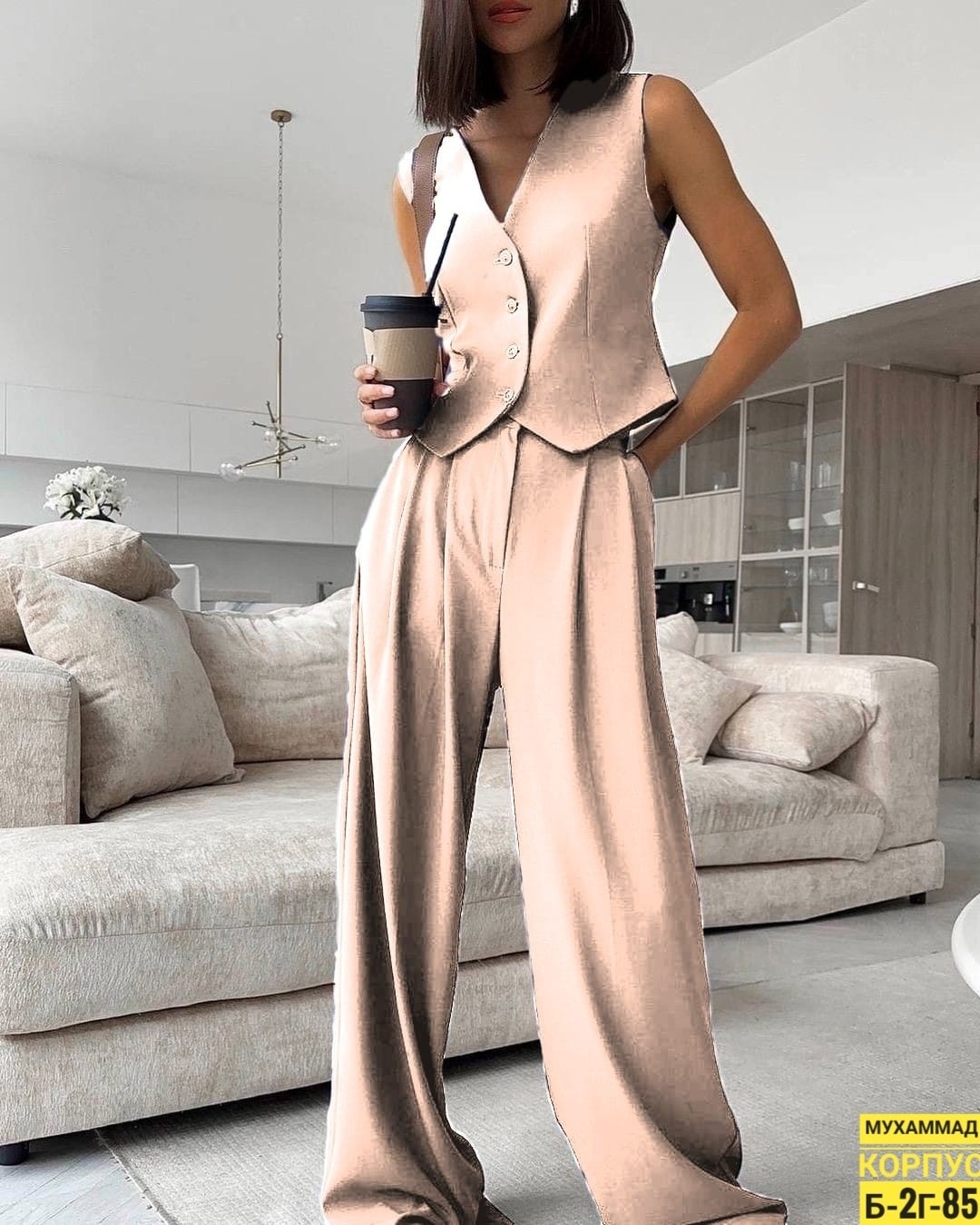 женский костюм с брюками и жилеткой,брючный костюм 48-60,брючный костюм жилет и брюки,женские костюмы,костюм с жилетом брючный женский